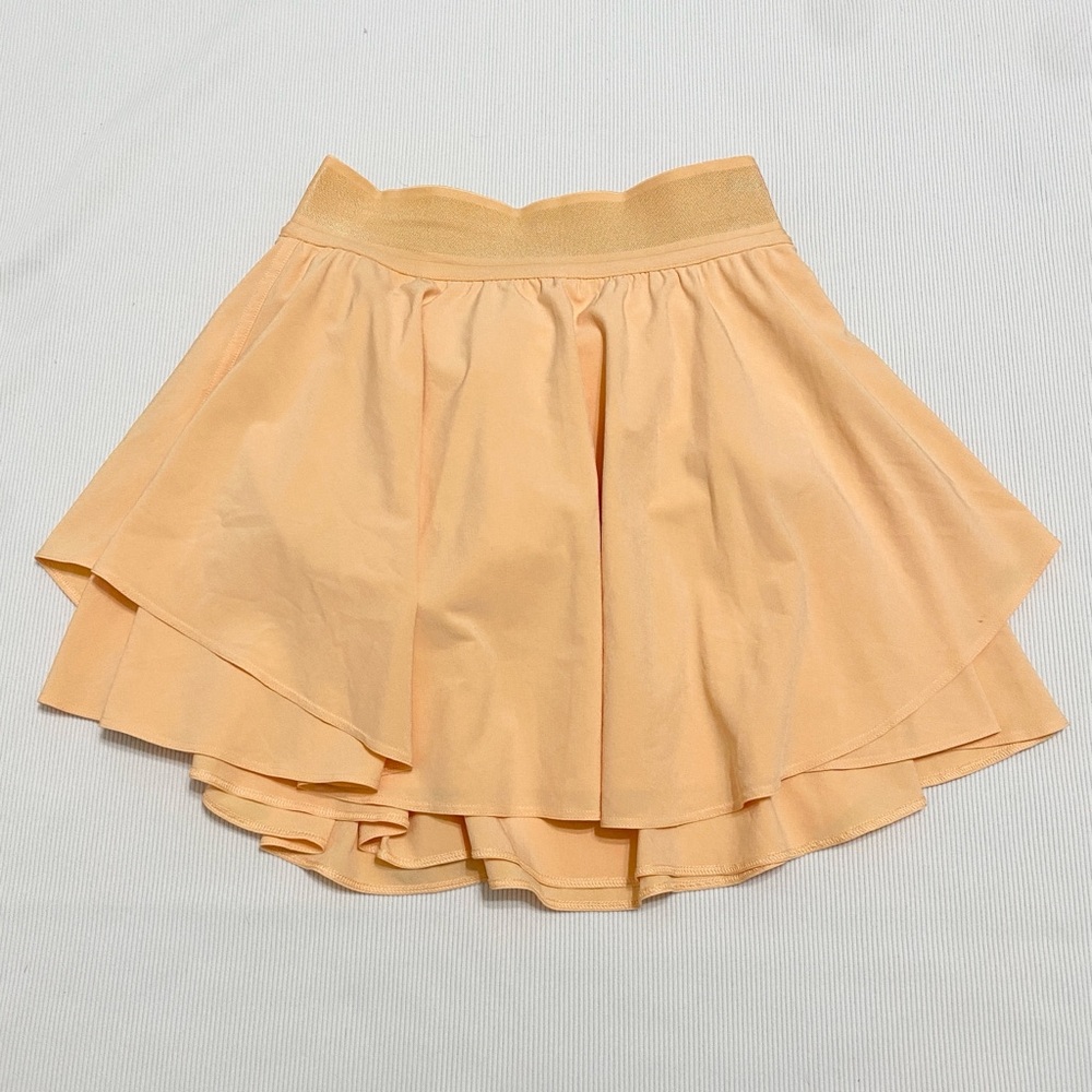Lululemon Court Rival High-Rise Skirt Skort Long Summer Glow Orange